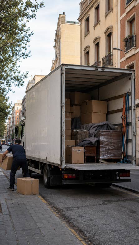 Camión de mudanzas en Terrassa para traslado de piso